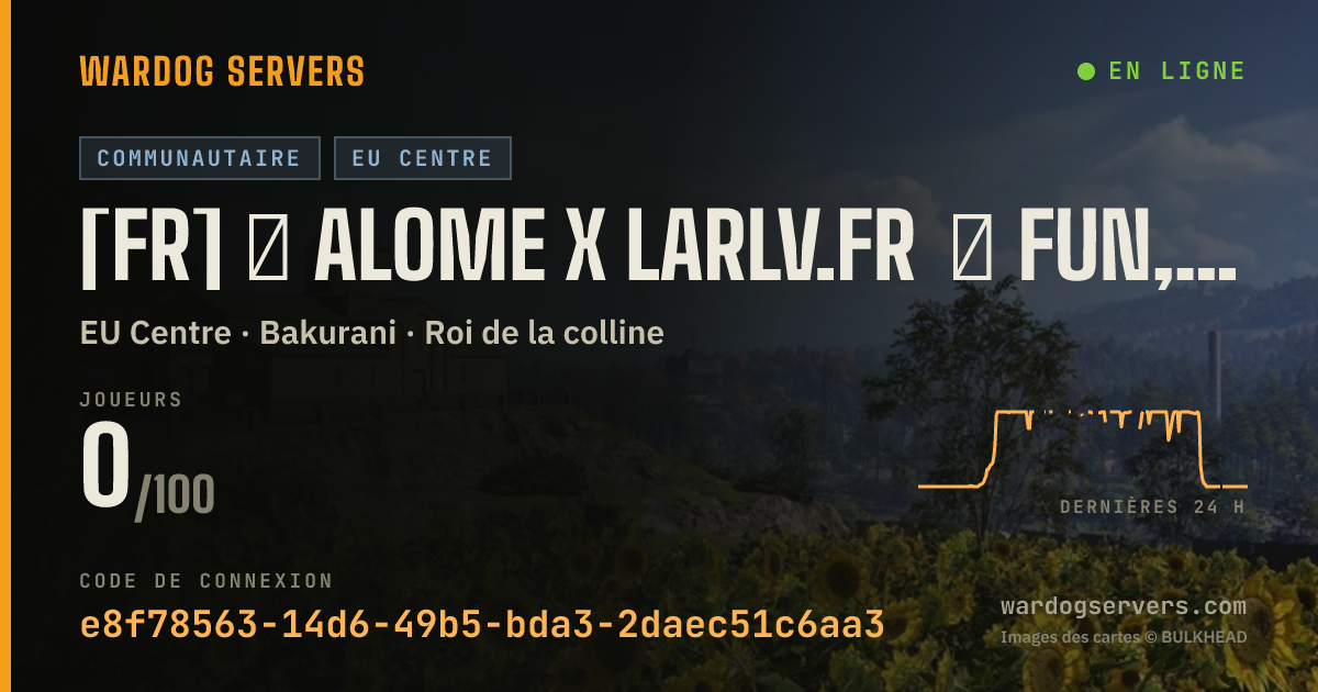 Bannière d’état en direct de [FR] ★ alome x larlv.fr ★ la partie démarre rejoins-nous 7e comp