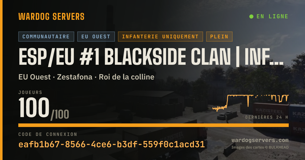 Bannière d’état en direct de ESP/EU #1 BLACKSIDE CLAN | NO MGL GRENADE LAUNCHER