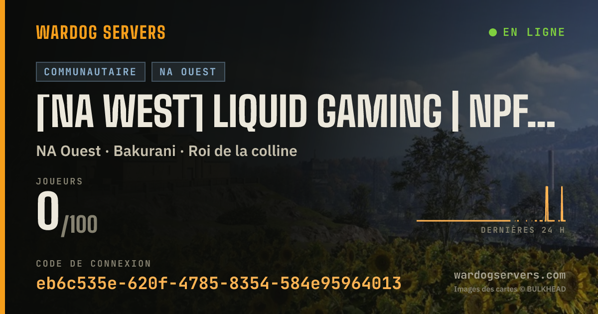 Bannière d’état en direct de [NA West] LiQuid Gaming | NPF | liqgaming.com/discord