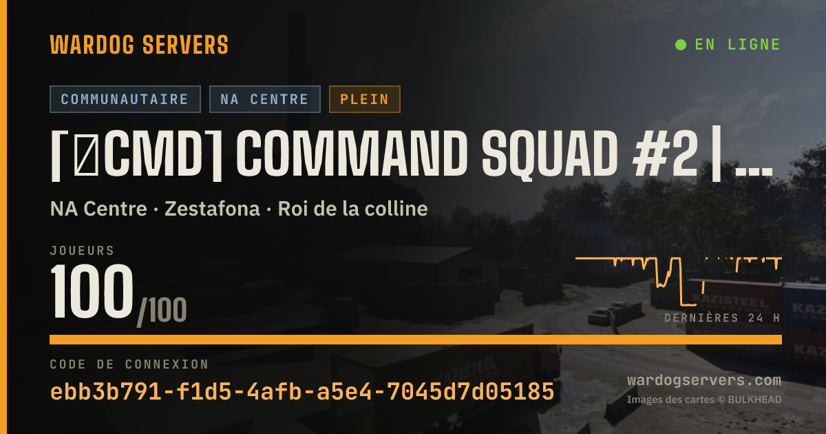 Bannière d’état en direct de [★CMD] Command Squad #2 | MAX LEVEL 80 | commandsquad.net