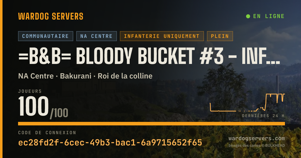 Bannière d’état en direct de =B&B= Bloody Bucket #3 - discord.gg/bbucket