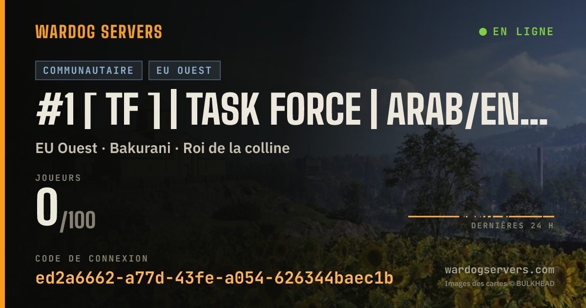 Bannière d’état en direct de #1 [ TF ] | Task Force | ARAB/ENGLISH | discord.gg/1TF