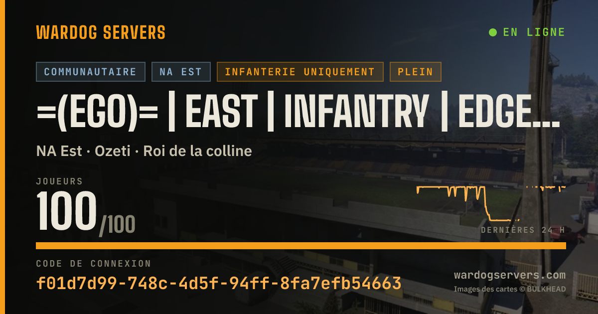 Bannière d’état en direct de =(eGO)= | EAST | INFANTRY | EdgeGamers.com