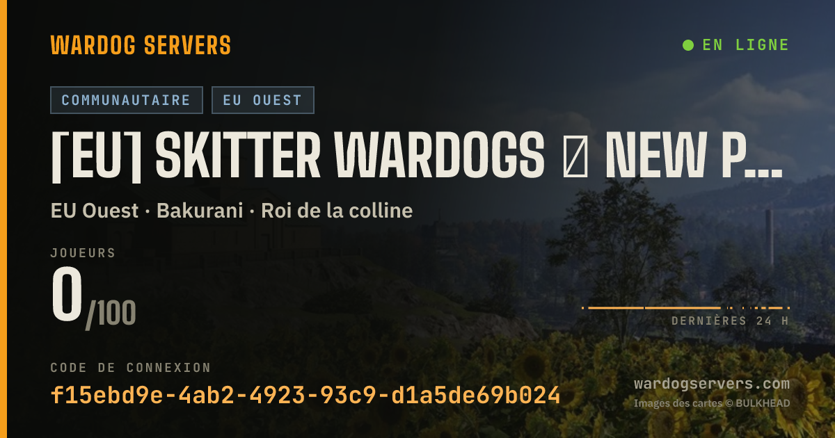 Bannière d’état en direct de [EU] SKITTER WARDOGS ★ NEW PLAYER FRIENDLY ★ SEED BONUS ★