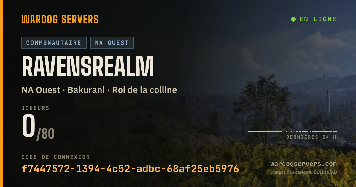 Bannière d’état en direct de ravensrealm
