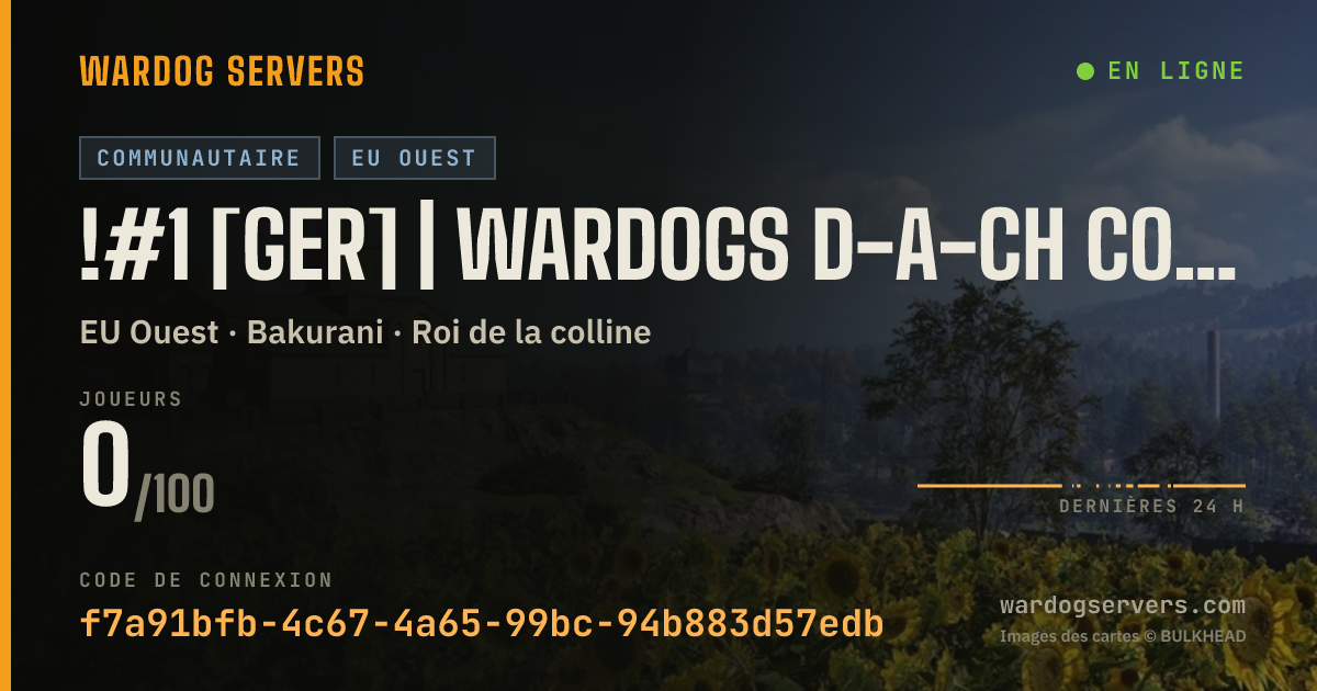 Bannière d’état en direct de !#1 [GER] | Wardogs D-A-CH Community