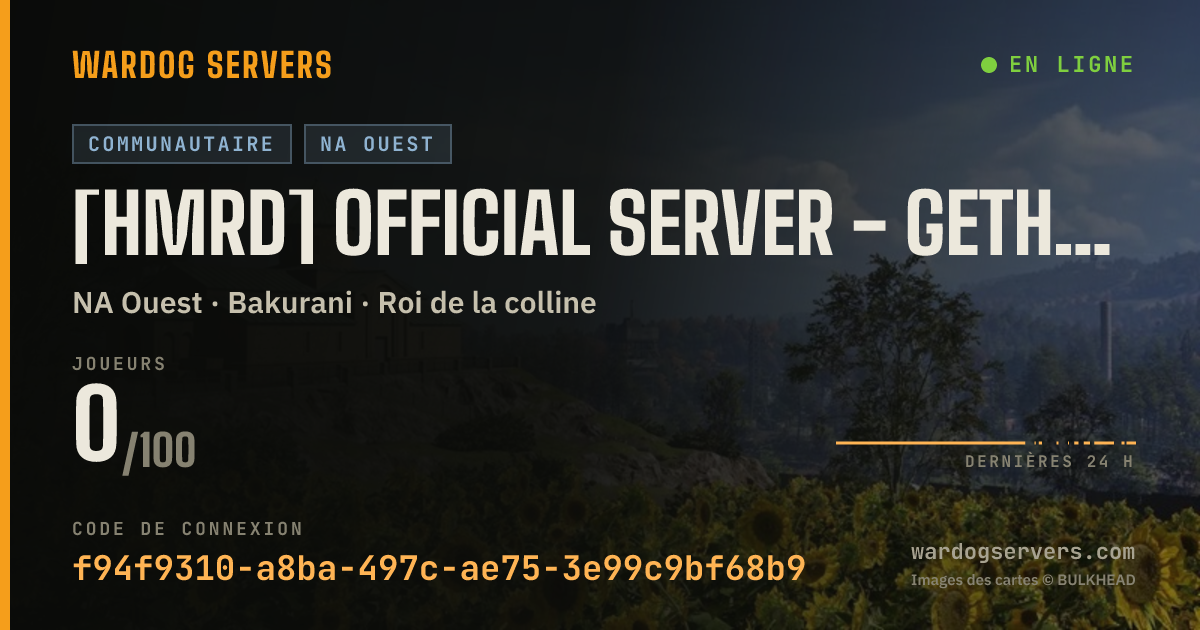 Bannière d’état en direct de [HMRD] Official Server - GETHMRD.COM - YES, THAT HMRD