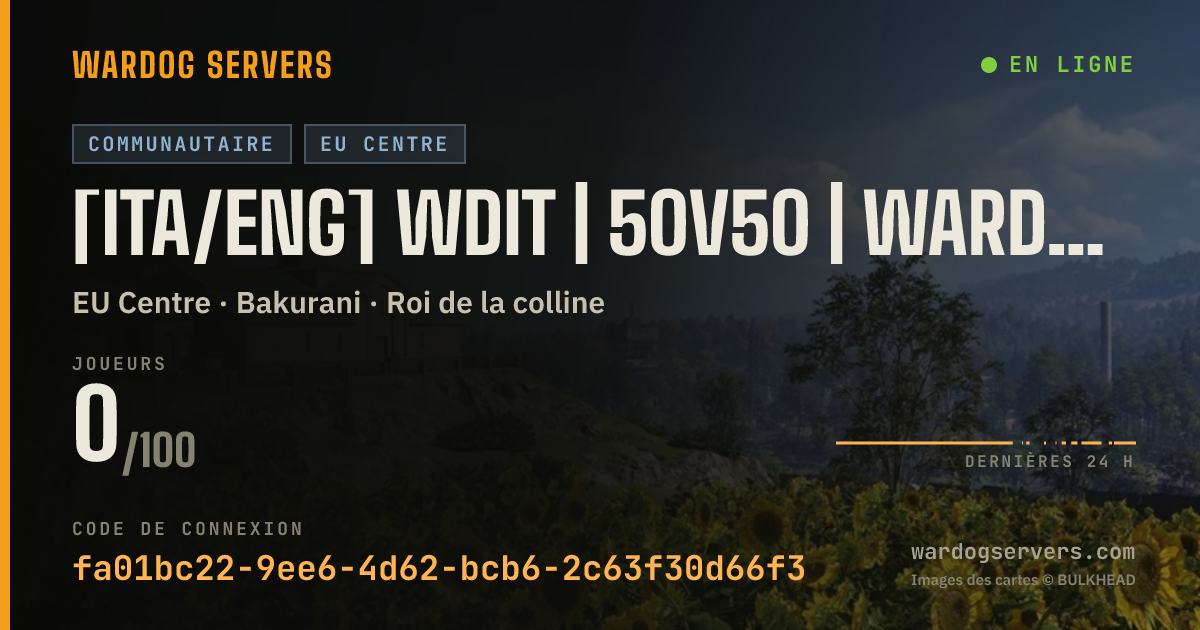 Bannière d’état en direct de [ITA/ENG] WDIT | 50v50 | wardogsitalia.it