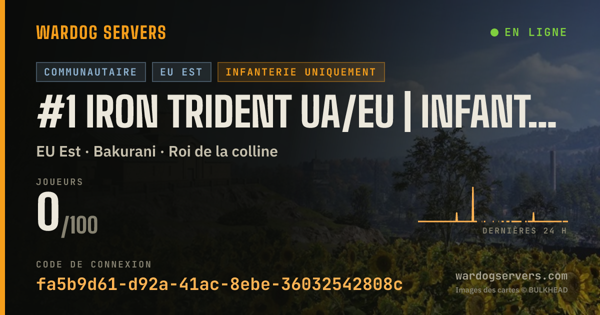 Bannière d’état en direct de #1 Iron Trident UA/EU | INFANTRY [50V50]