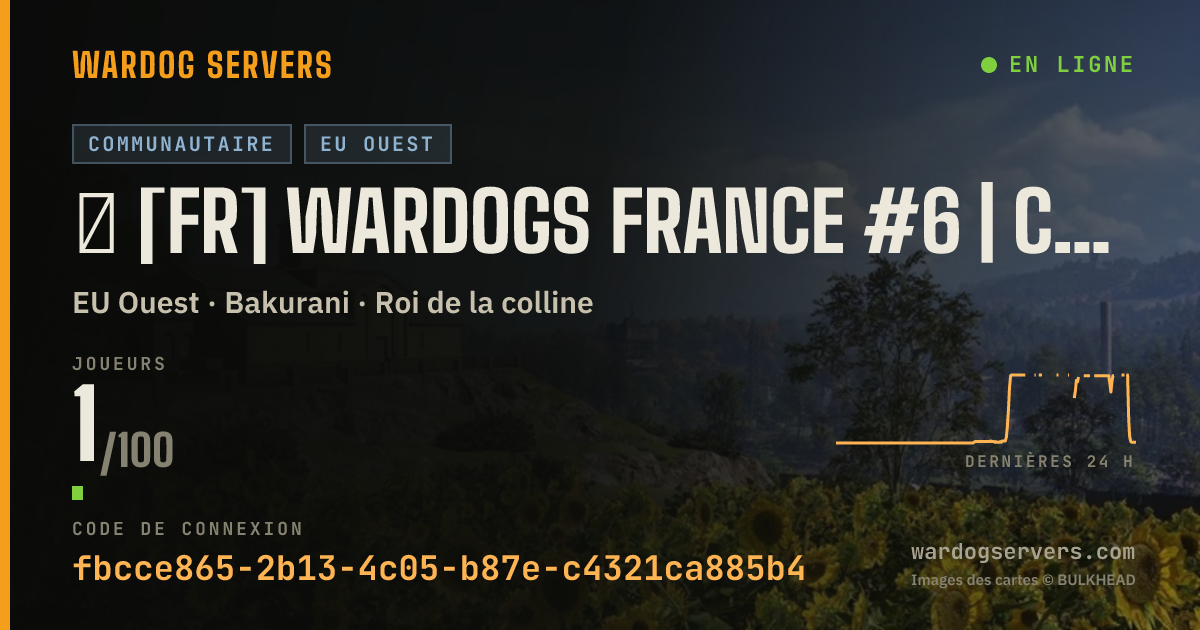 Bannière d’état en direct de ⁂ [FR] WARDOGS FRANCE #6 | CLASSIQUE [WDFR]
