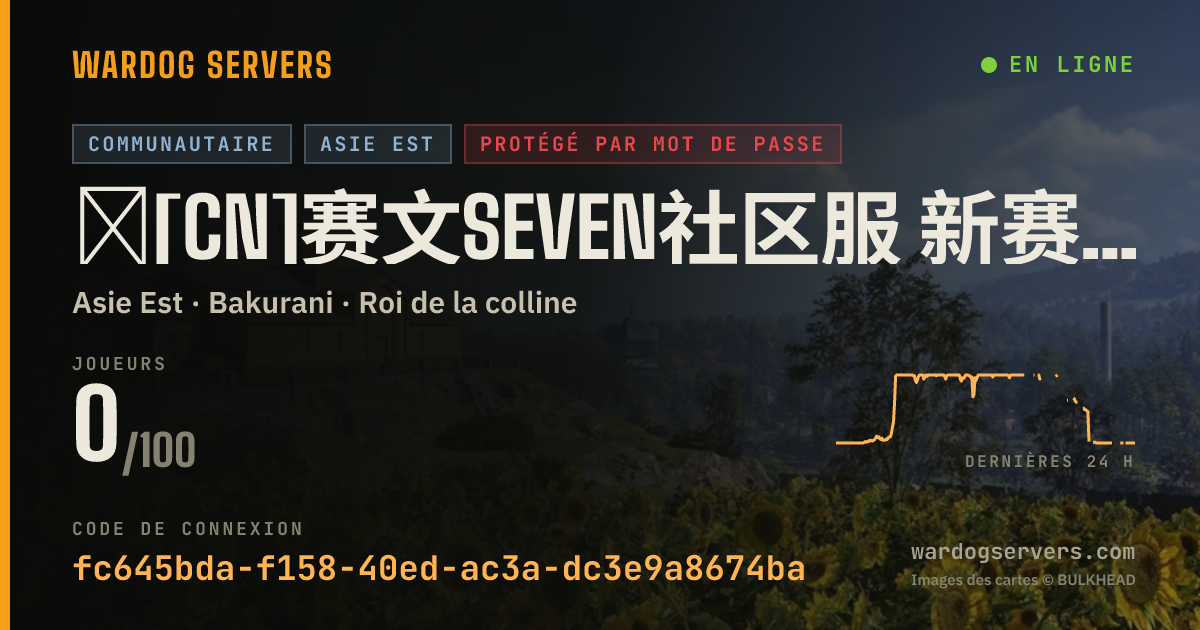 Bannière d’état en direct de 🎈[CN]赛文seven社区服 新赛季禁部分载具和等级 禁断补给 禁跳边 正常肝服 进群拿密码 Q群：949975494