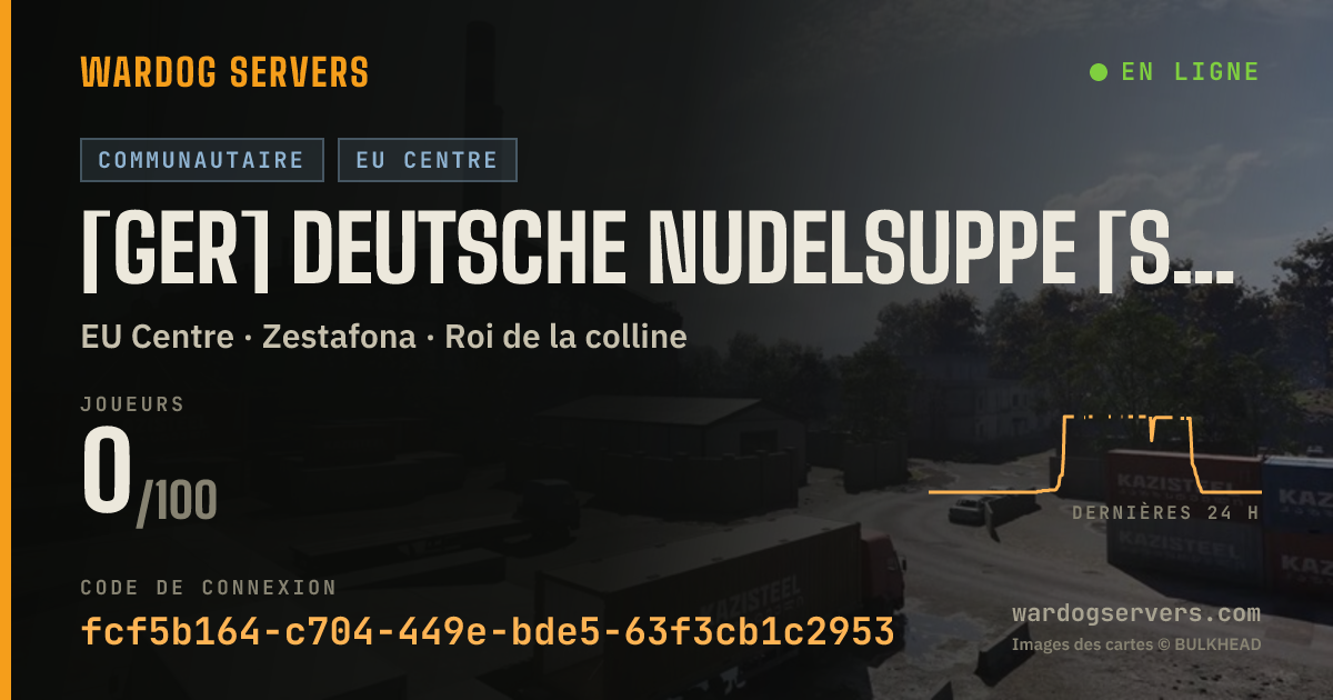 Bannière d’état en direct de [GER] Deutsche Nudelsuppe [starts at 20 Players] | 0-43-9