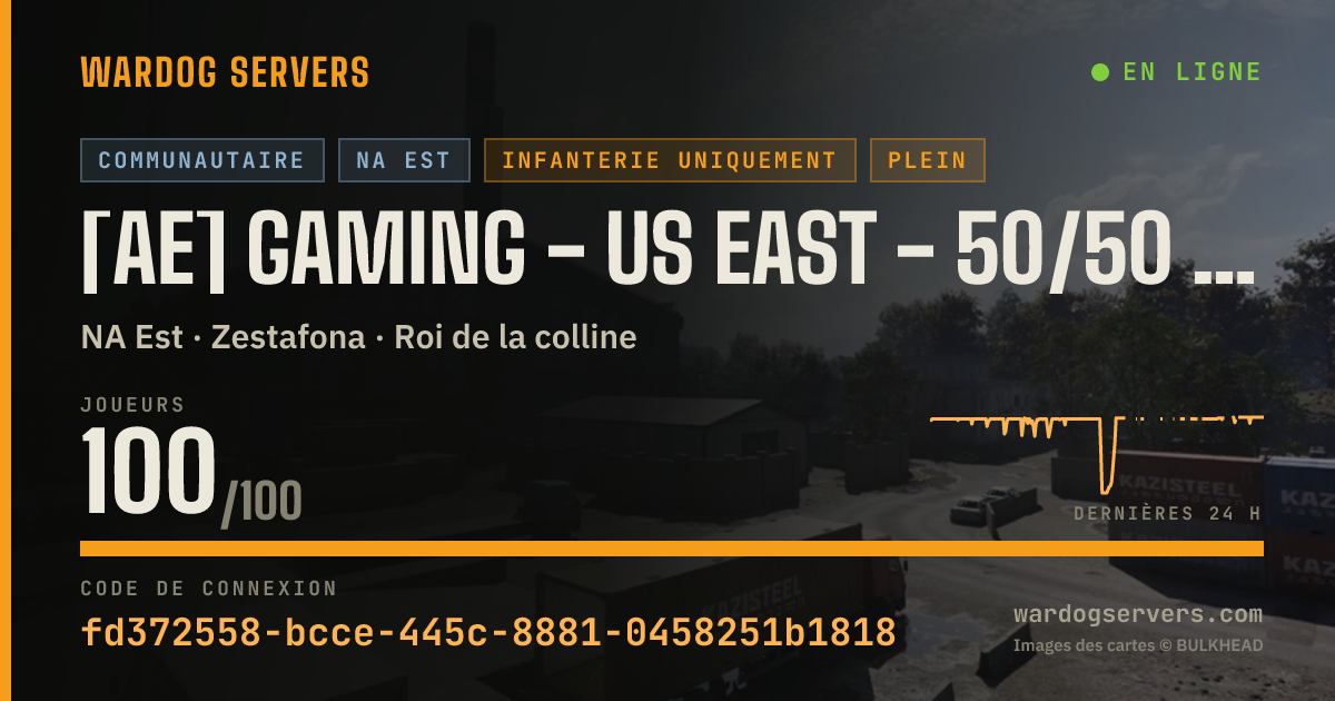 Bannière d’état en direct de [AE] GAMING - US EAST - 50/50 NOGL #4 - AERECRUIT.COM