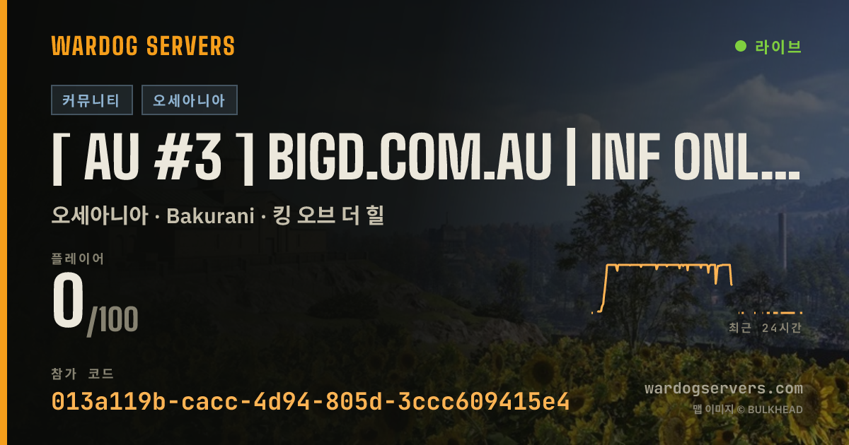 [ AU #3 ] BigD.com.au | Inf Only | discord.gg/BigD 실시간 상태 배너