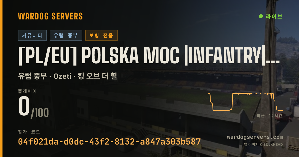 [PL/EU] POLSKA MOC |INFANTRY| 50 vs 50 |discord.gg/polskamoc #2 실시간 상태 배너