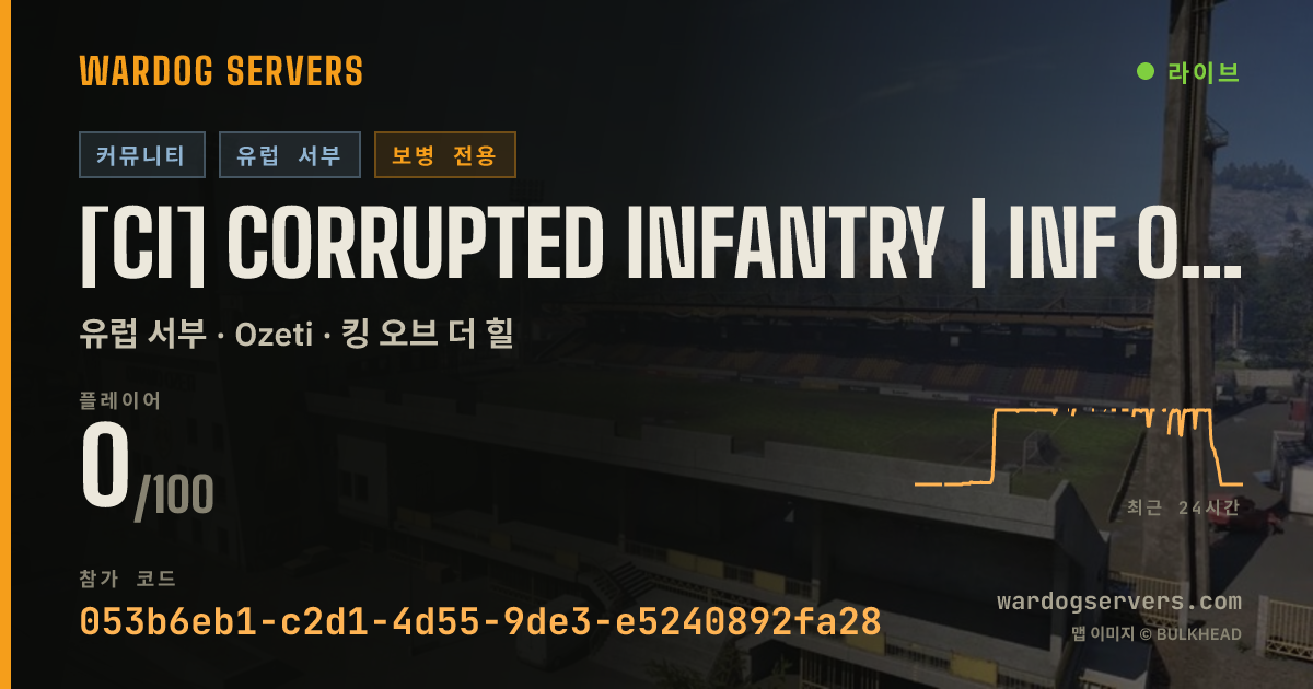 [CI] Corrupted Infantry | Inf Only #1 |No Heli/GL| discord.gg/ci 실시간 상태 배너