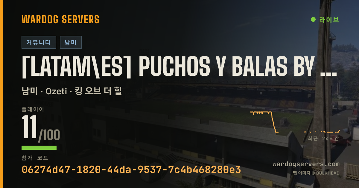 [LATAM\ES] PUCHOS Y BALAS BY URANIUM | 1 DÍA DE VIP POR SEEDING 실시간 상태 배너