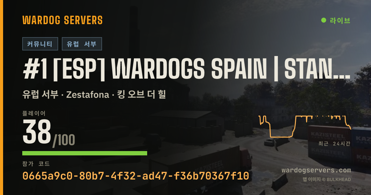 #1 [ESP] WARDOGS SPAIN | STANDARD | wardogsspain.com 실시간 상태 배너