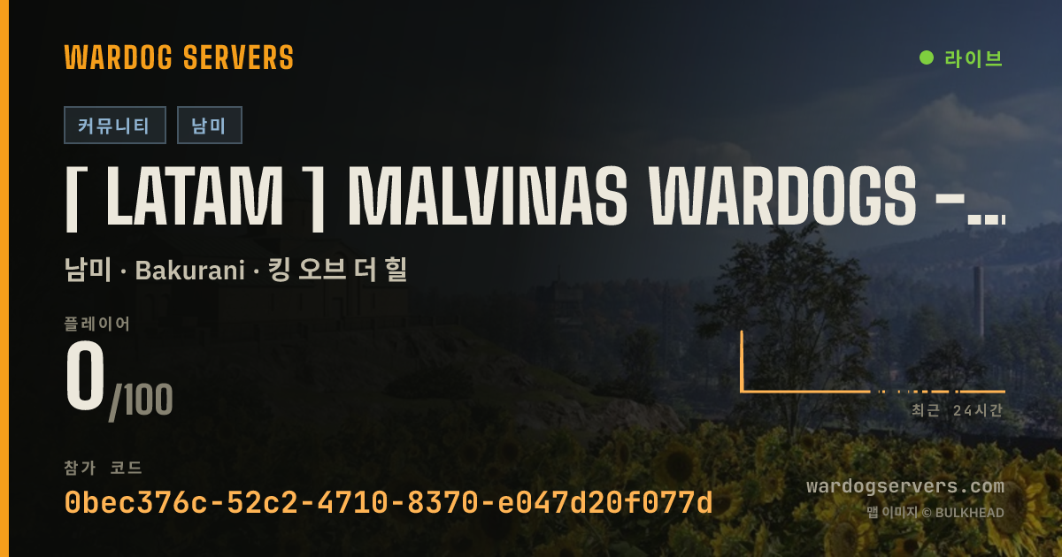 [ LATAM ] Malvinas WARDOGS - [MxW] | SOLO ESPAÑOL | +5% XP Extra 실시간 상태 배너