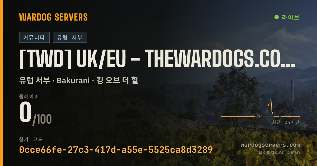 [TWD] UK/EU - TheWardogs.co.uk - Active Admins 실시간 상태 배너