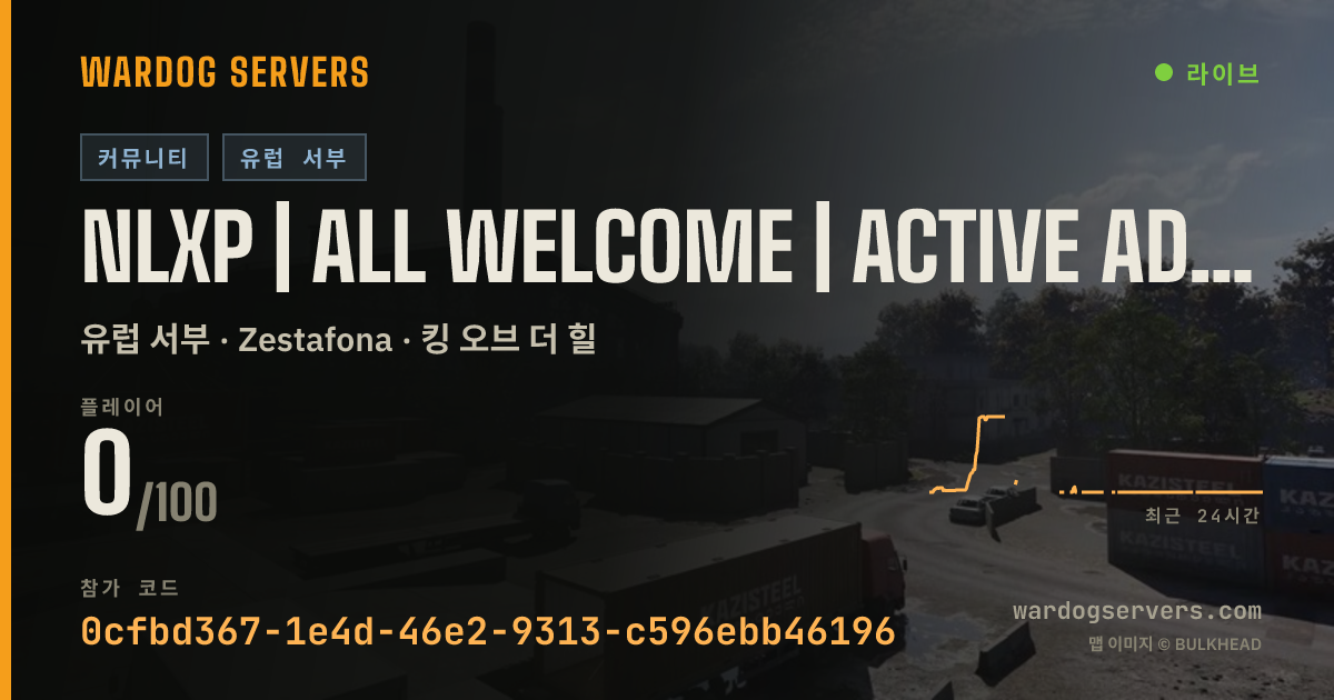 NLXP | ALL WELCOME | ACTIVE ADMINS | EU 실시간 상태 배너