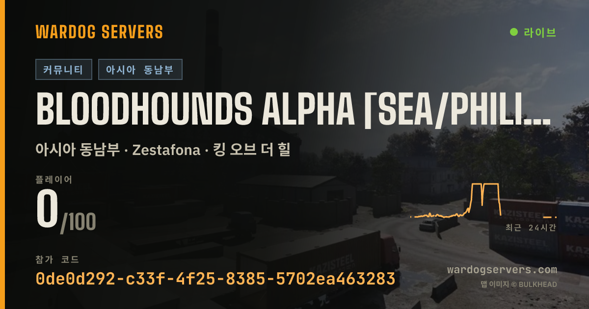 BLOODHOUNDS ALPHA [SEA/PHILIPPINES] dsc.gg/bhph | 0-0-0 실시간 상태 배너