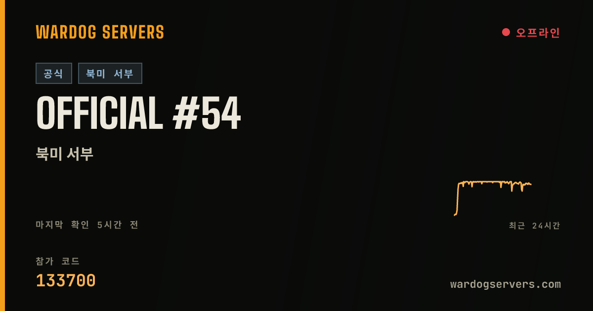 Official #54 실시간 상태 배너