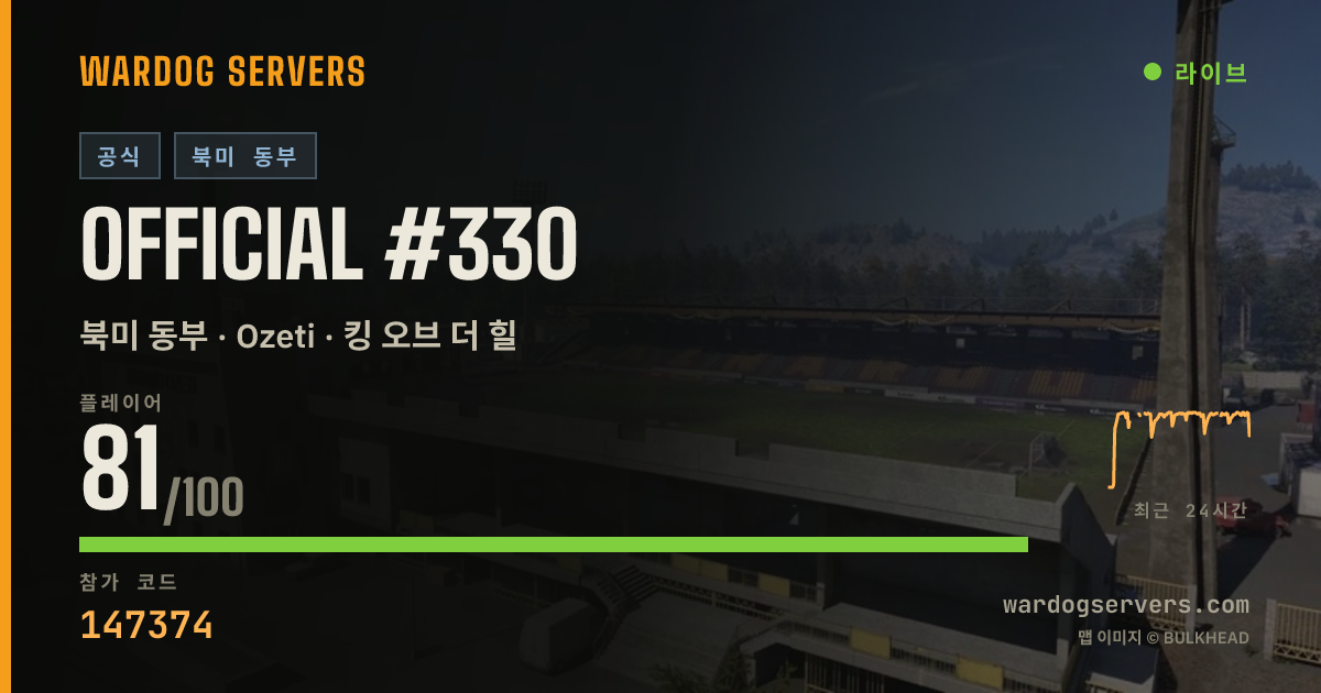 Official #330 실시간 상태 배너