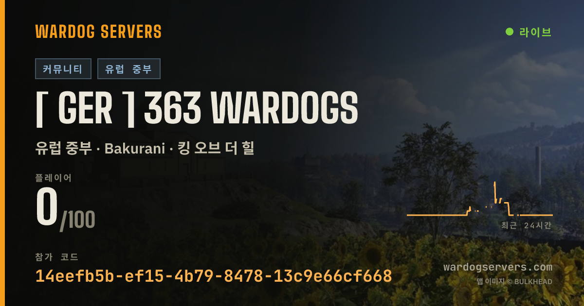 [ GER ] 363 WARDOGS 실시간 상태 배너