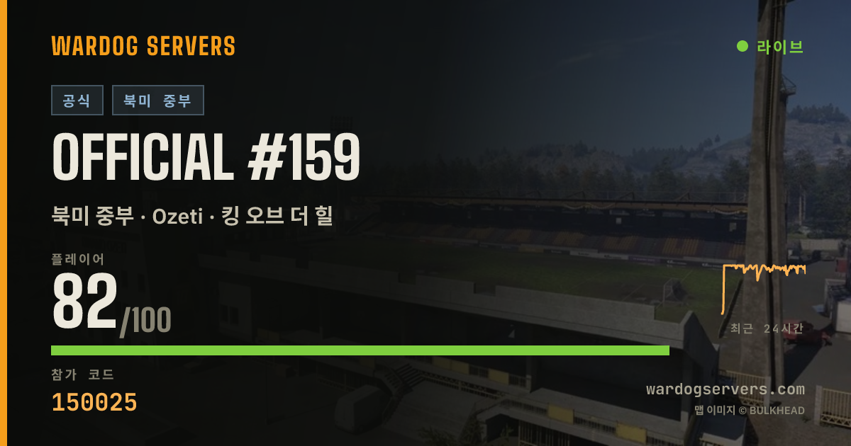 Official #159 실시간 상태 배너