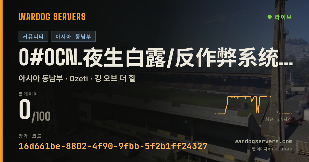 0#0CN.夜生白露/反作弊系统/步战大师禁狙机枪迫近防地雷，禁武装载具，禁止压家行为/免排队Q群208489665 실시간 상태 배너