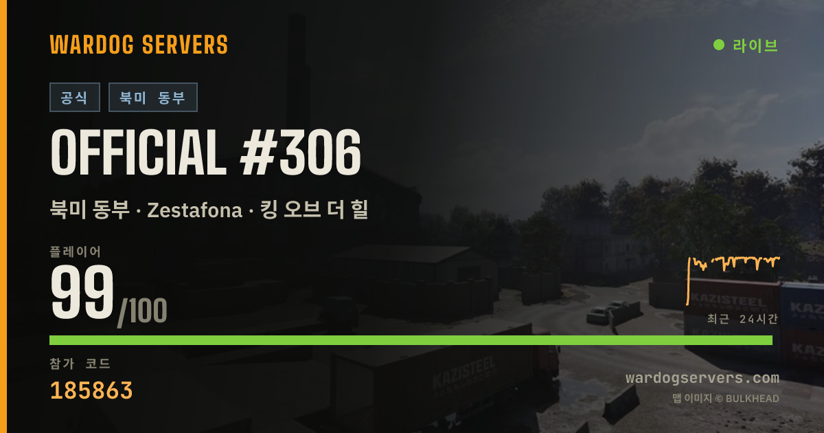 Official #306 실시간 상태 배너