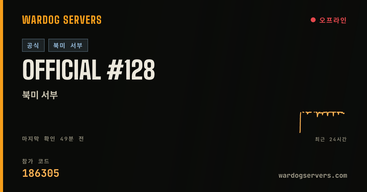 Official #128 실시간 상태 배너