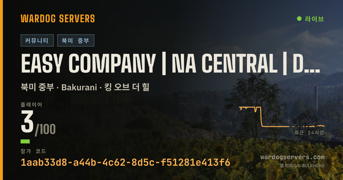 EASY Company | NA CENTRAL | discord.gg/easycompany 실시간 상태 배너