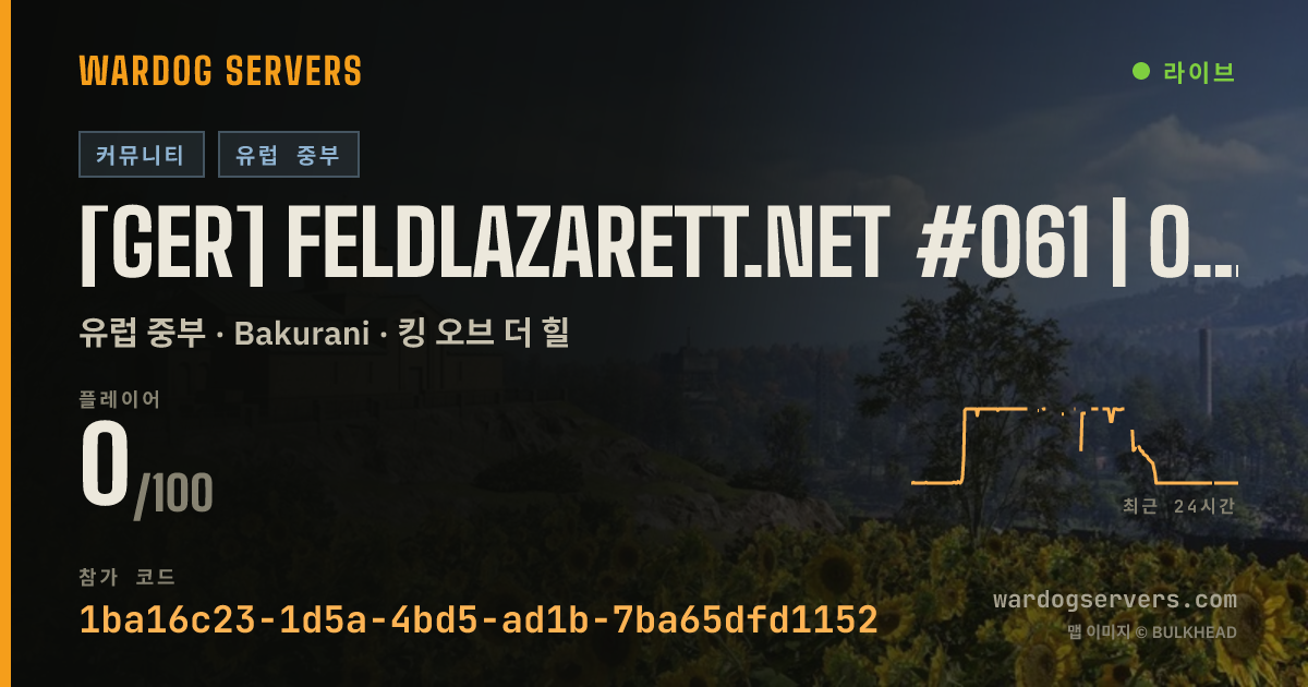 [GER] Feldlazarett.net #061 | Only-Newbies | 0-0-0 실시간 상태 배너