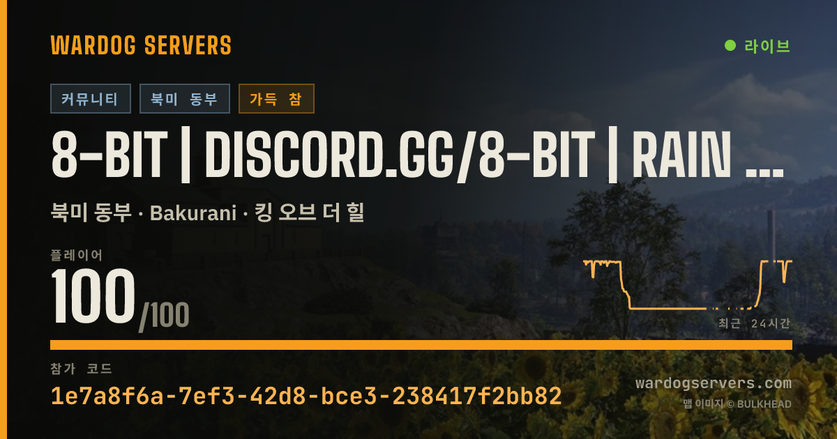 8-BIT | discord.gg/8-bit | Rain in Rotation 실시간 상태 배너