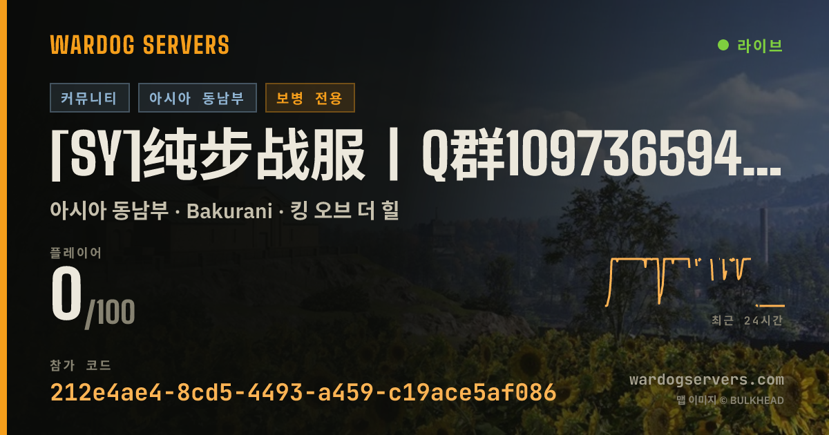 [SY]纯步战服丨Q群1097365945丨禁攻击型载具 狙 FAL 禁手持机枪丨人工在线查挂 실시간 상태 배너