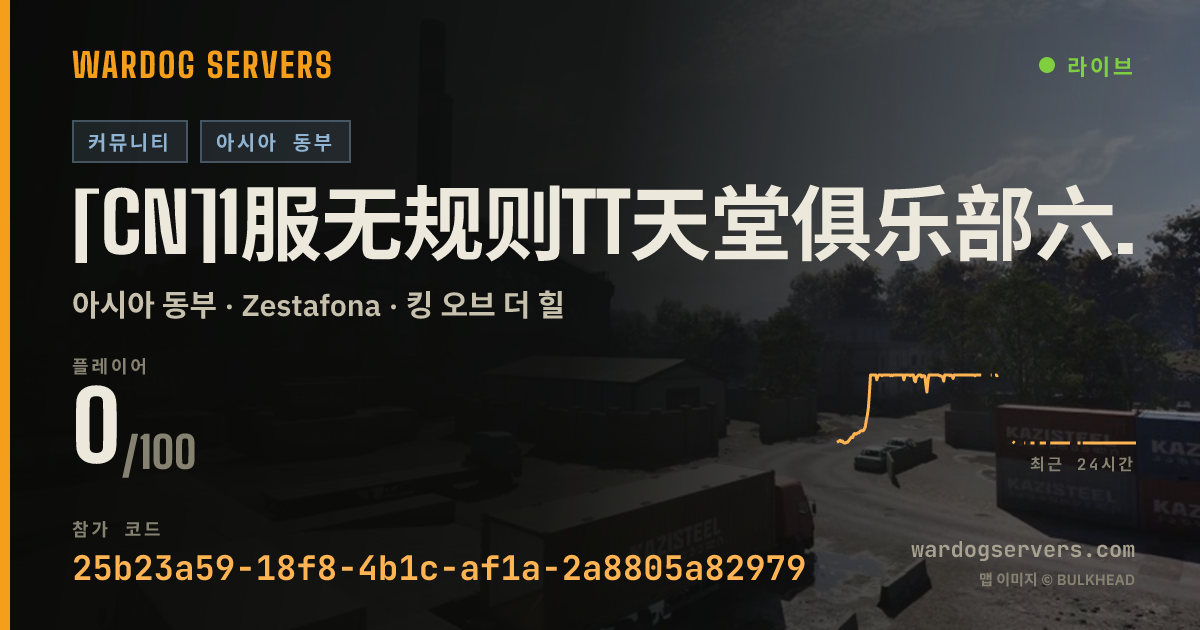 [CN]1服无规则TT天堂俱乐部六位Q群439912丨招募服务器管理！ 실시간 상태 배너