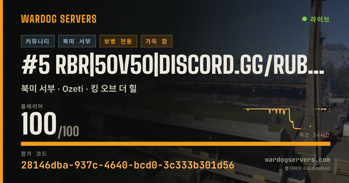 #5 RBR|50v50|discord.gg/rubberbandrangers|Hosted by Qonzer 실시간 상태 배너