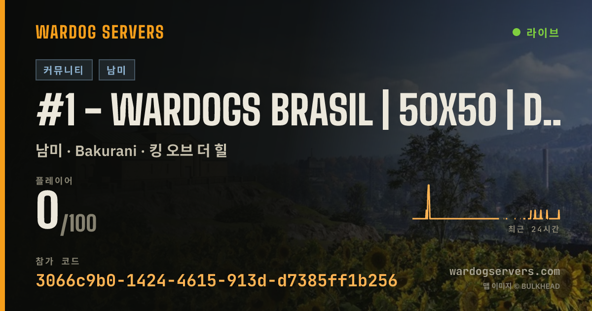 #1 - WARDOGS BRASIL | 50x50 | discord.gg/wardogsbrasil 실시간 상태 배너