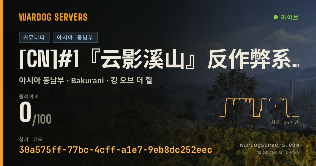 [CN]#1『云影溪山』反作弊系统 | 高倍经验 | OP巡查 | 通宵畅玩 | Q群：941359624 실시간 상태 배너