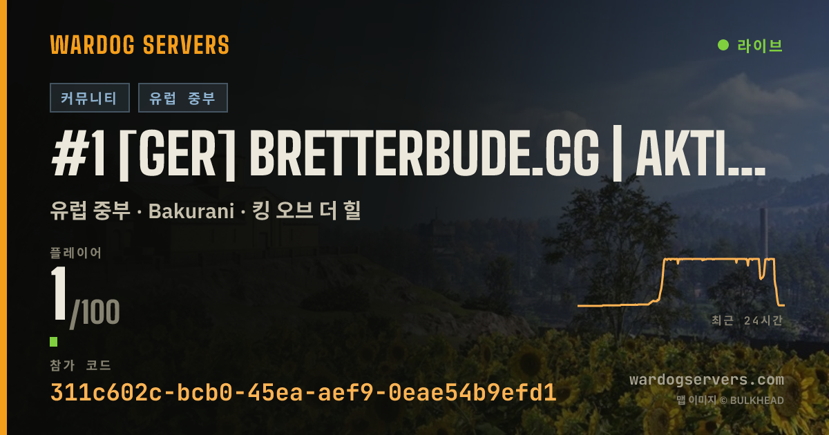 #1 [GER] Bretterbude.gg | Aktive Admins 실시간 상태 배너