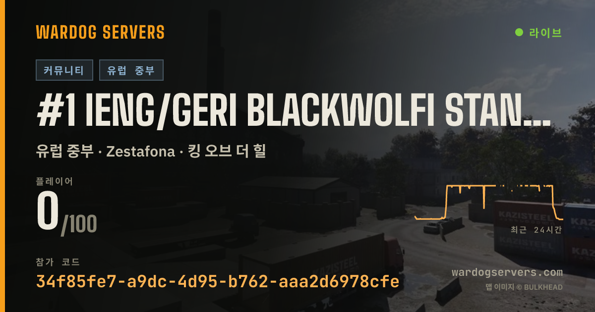 #1 IENG/GERI BLACKWOLFI STANDARD I+5%cash I LOW PING I 실시간 상태 배너