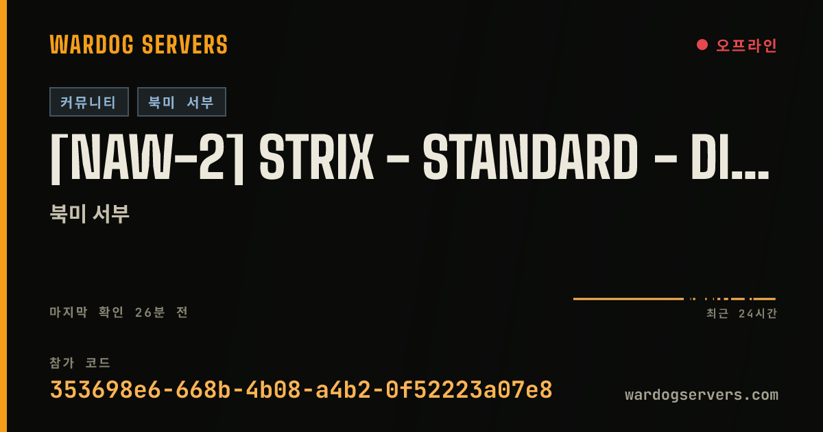 [NAW-2] Strix - Standard - discord.gg/strixgg 실시간 상태 배너