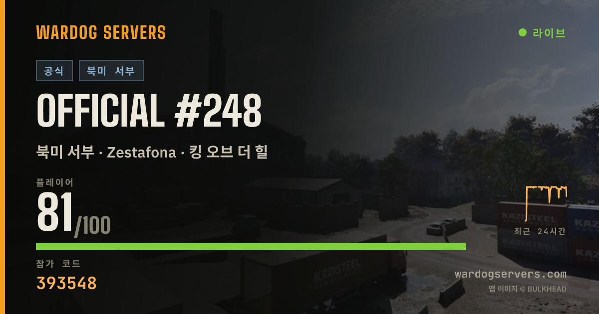 Official #248 실시간 상태 배너