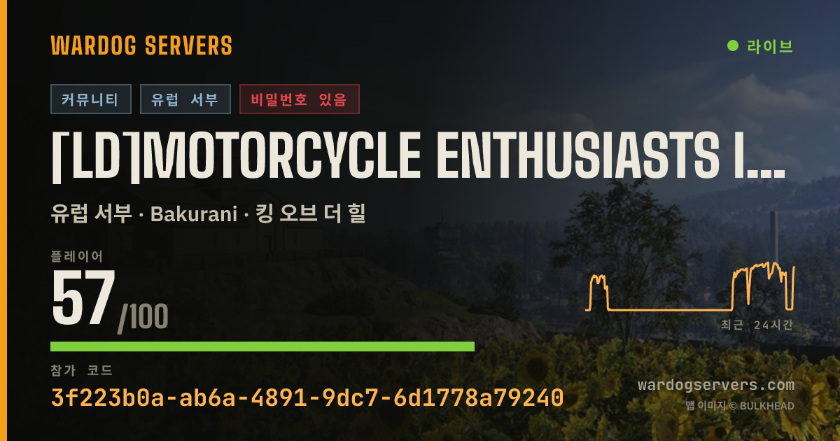 [LD]Motorcycle enthusiasts IActive Admins 실시간 상태 배너