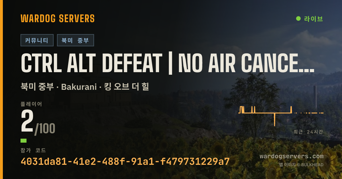 Ctrl Alt Defeat | No Air Cancer | Discord.gg/CtrlAlt-Defeat 실시간 상태 배너