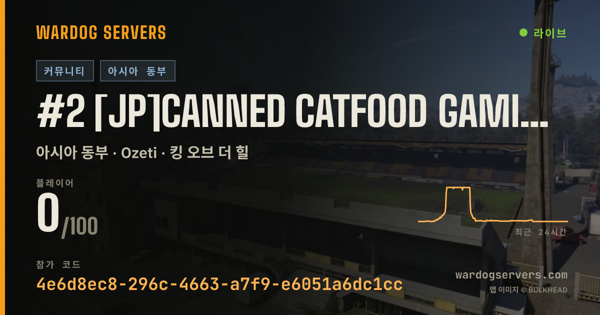 #2 [JP]Canned Catfood Gaming Server[日本] 실시간 상태 배너