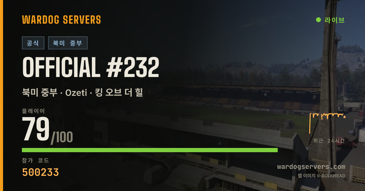 Official #232 실시간 상태 배너
