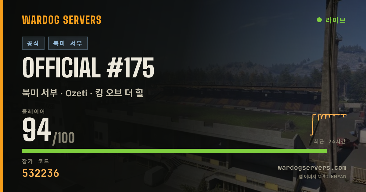 Official #175 실시간 상태 배너